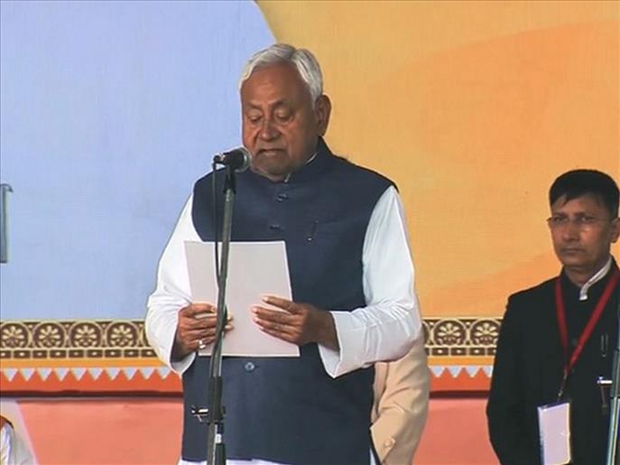Nitish Kumar takes oath as the Bihar Chief Minister for record 10th time